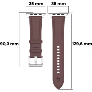 Hurtownia GSM - Kožený pásek Bizon Strap Watch Casual pro Apple Watch 44/45/46/49mm tmavě hnědý - BIZ6630 - {ean13} - Hurt