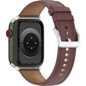 Hurtownia GSM - Kožený pásek Bizon Strap Watch Casual pro Apple Watch 44/45/46/49mm tmavě hnědý - BIZ6630 - {ean13} - Hurt
