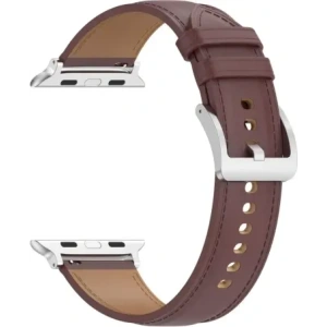 Hurtownia GSM - Kožený pásek Bizon Strap Watch Casual pro Apple Watch 44/45/46/49mm tmavě hnědý - BIZ6630 - {ean13} - Hurt