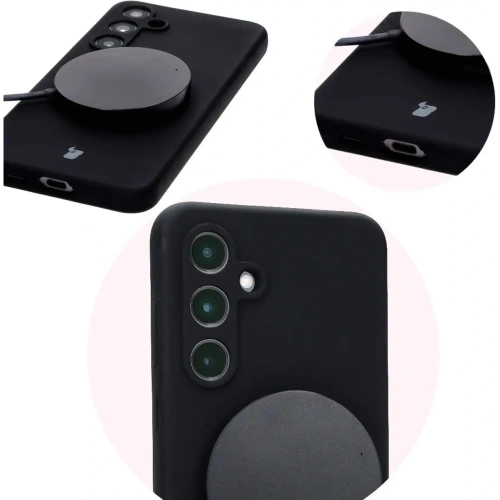 Silikonowe etui Bizon Soft Case do Samsung Galaxy S24 FE czarne