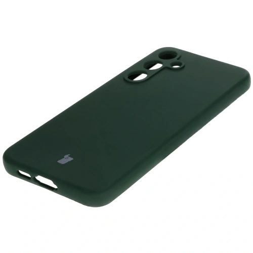 Silikonowe etui Bizon Soft Case do Samsung Galaxy S24 FE ciemnozielone