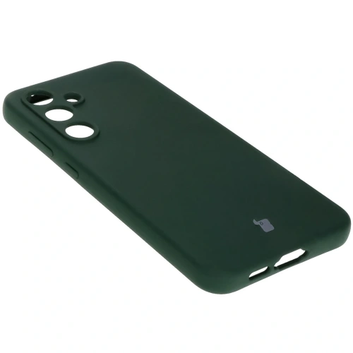 Silikonowe etui Bizon Soft Case do Samsung Galaxy S24 FE ciemnozielone