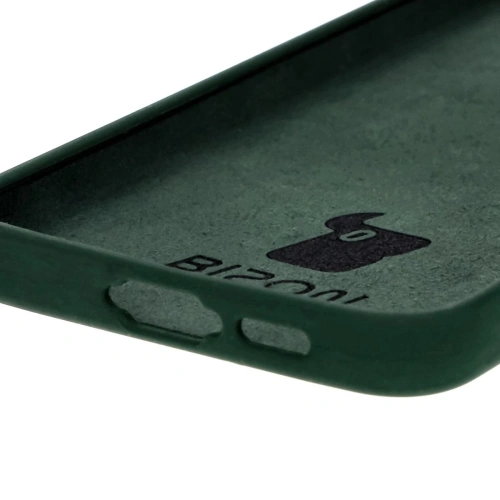 Silikonowe etui Bizon Soft Case do Samsung Galaxy S24 FE ciemnozielone