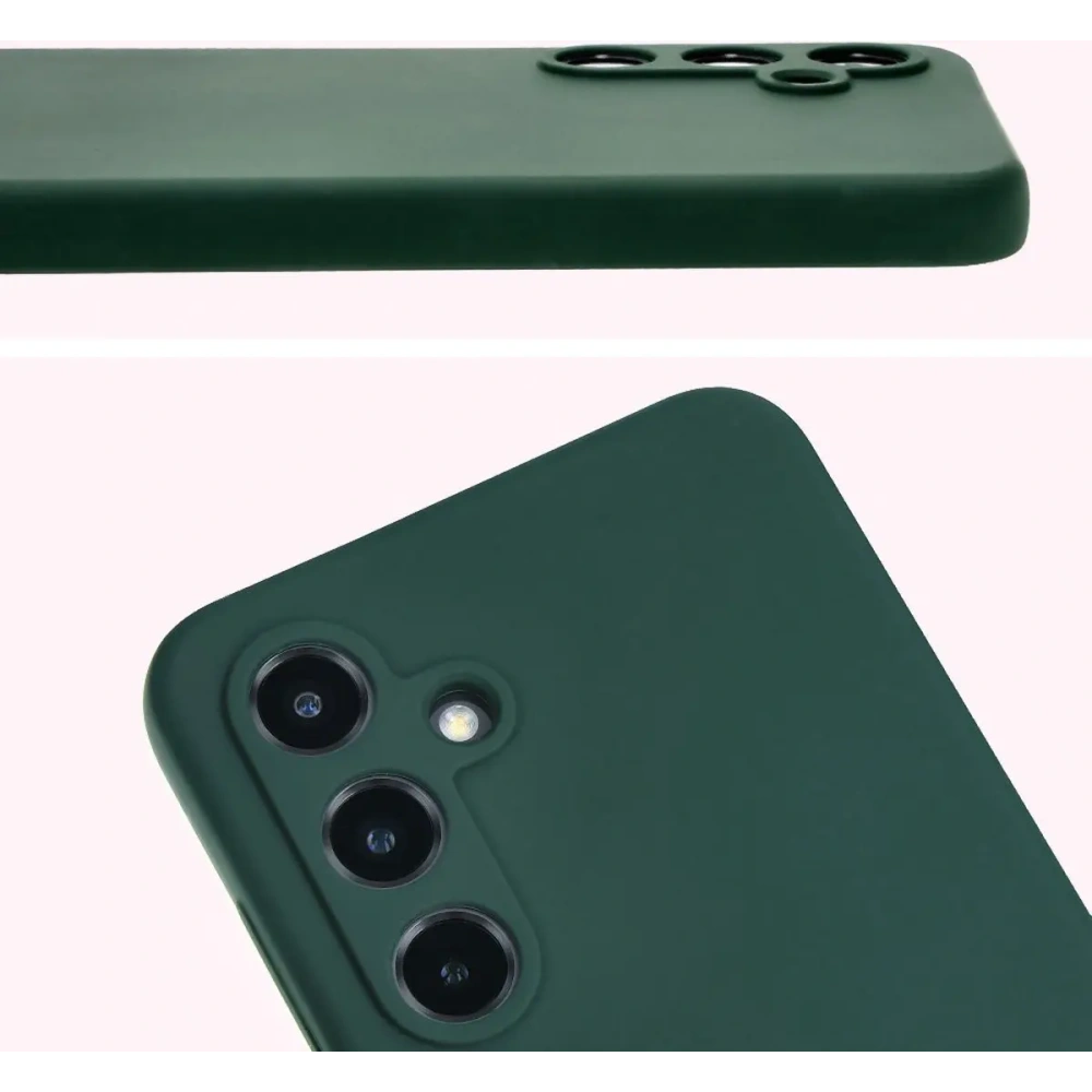 Hurtownia GSM - Silikonowe etui Bizon Soft Case do Samsung Galaxy S24 FE ciemnozielone - BIZ6632 - {ean13} - Hurt