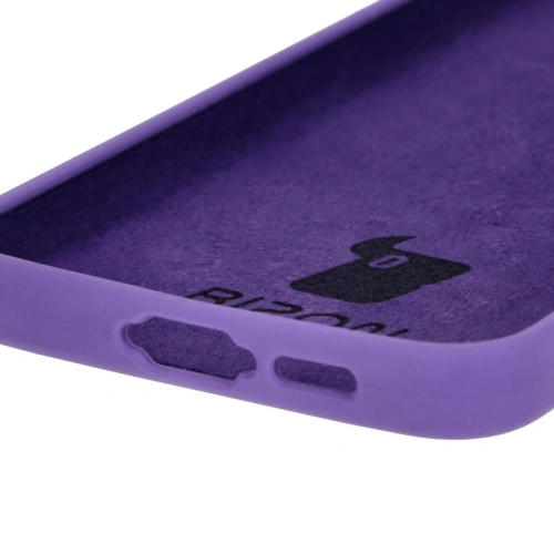 Silikonowe etui Bizon Soft Case do Samsung Galaxy S24 FE fioletowe