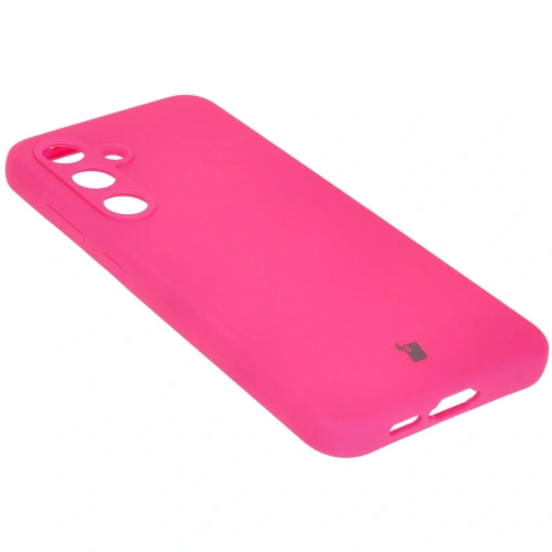 Silikonowe etui Bizon Soft Case do Samsung Galaxy S24 FE neonowo-różowe