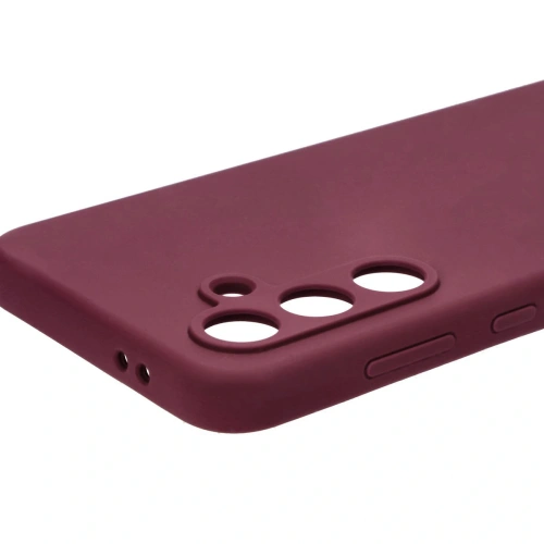 Silikonowe etui Bizon Soft Case do Samsung Galaxy S24 FE ciemnofioletowe