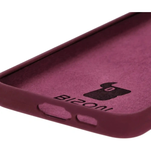 Silikonowe etui Bizon Soft Case do Samsung Galaxy S24 FE ciemnofioletowe