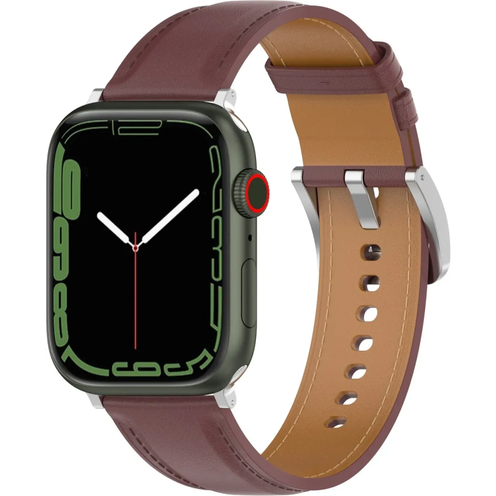 Hurtownia GSM - Bizon Szíjas Óra Hétköznapi Apple Óra 38/40/41mm/S10 42mm sötétbarna - BIZ6636 - {ean13} - Hurt
