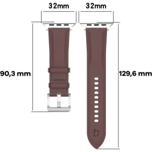 Hurtownia GSM - Bizon Strap Watch Casual Apple Watch 38/40/41mm/S10 42mm maro închis - BIZ6636 - {ean13} - Hurt