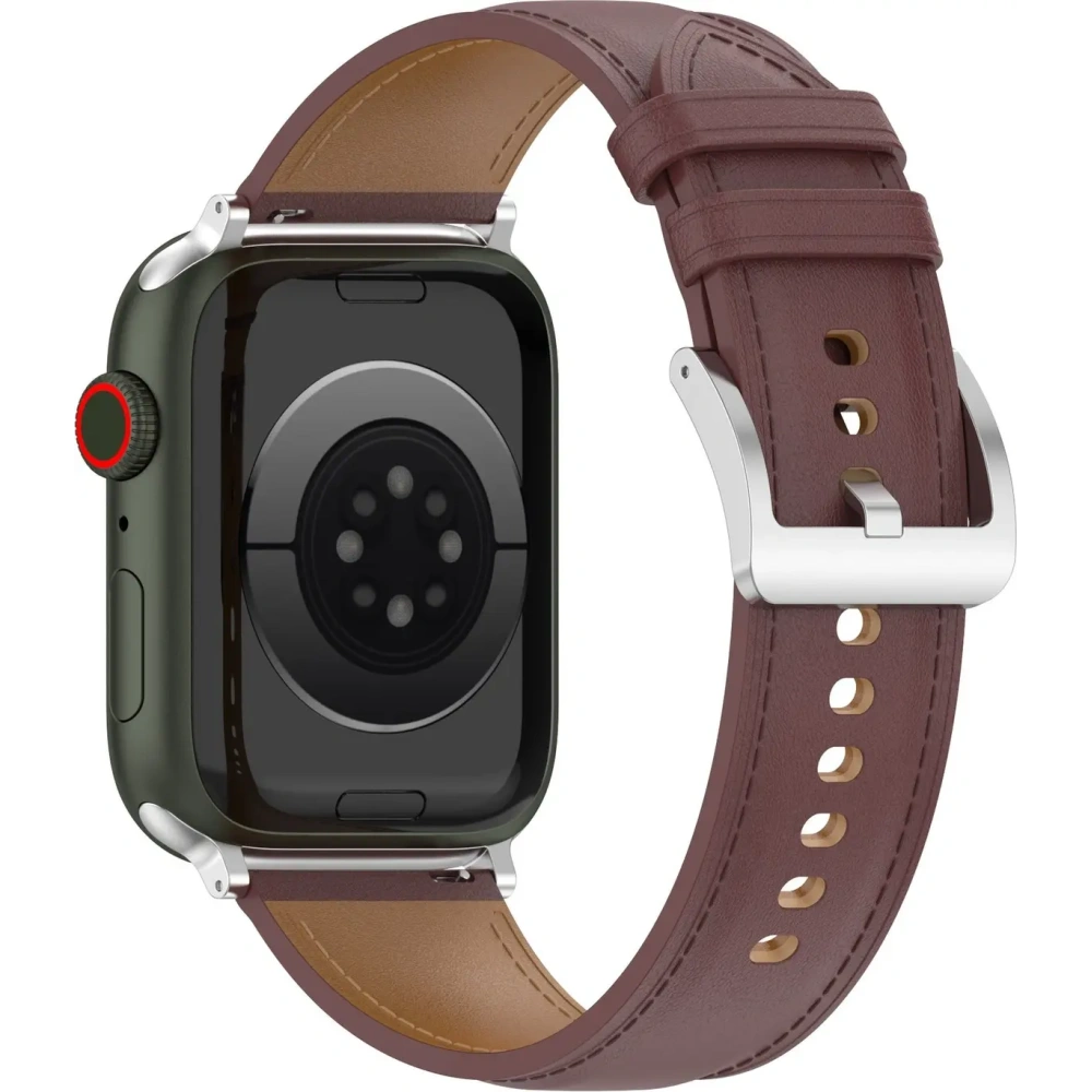 Hurtownia GSM - Bizon Szíjas Óra Hétköznapi Apple Óra 38/40/41mm/S10 42mm sötétbarna - BIZ6636 - {ean13} - Hurt