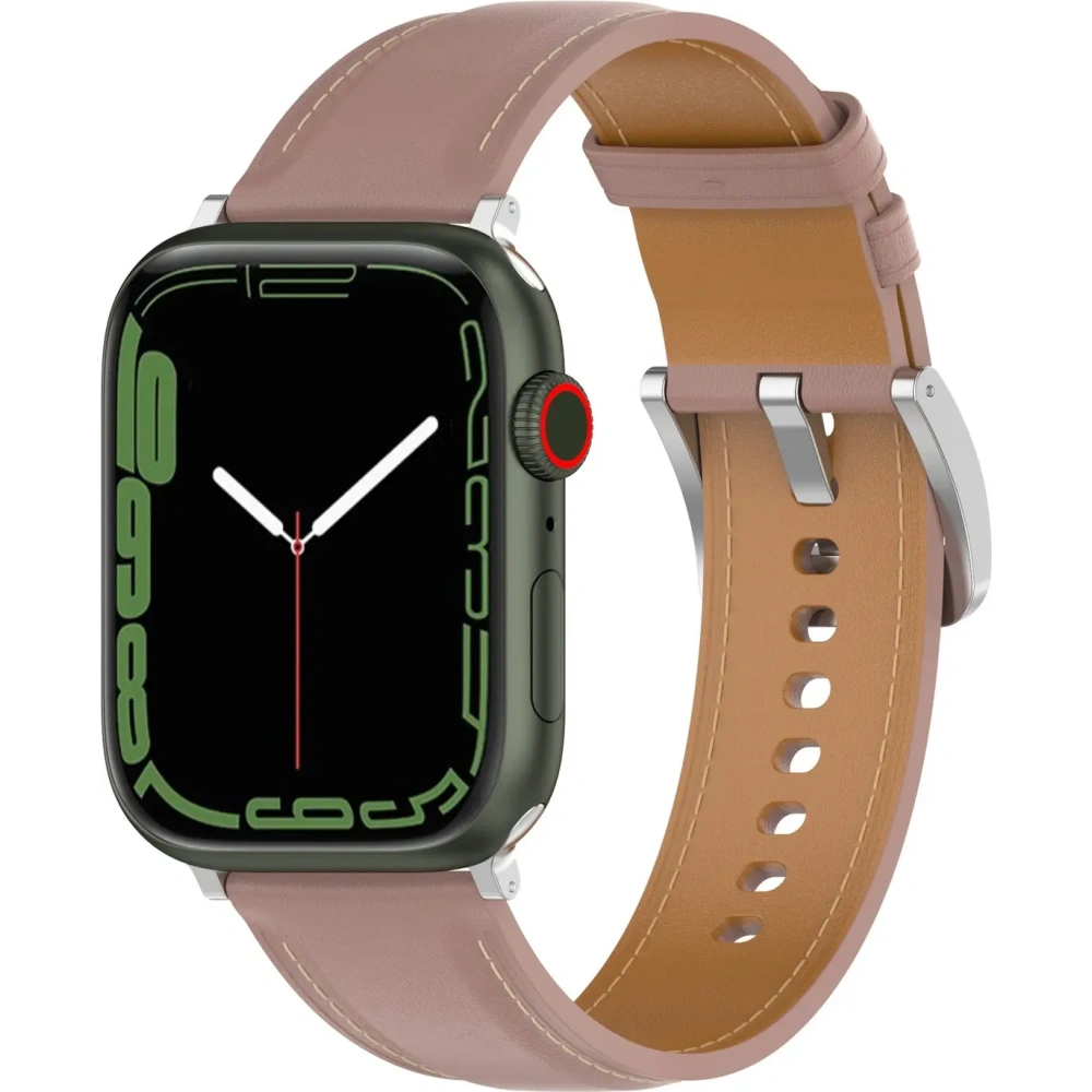 Hurtownia GSM - Skórzany pasek Bizon Strap Watch Casual do Apple Watch 38/40/41mm/S10 42mm różowy - BIZ6638 - {ean13} - Hurt