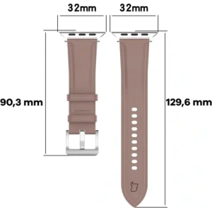 Hurtownia GSM - Ceas de mână Bizon Strap Casual Apple Watch 38/40/41mm/S10 42mm roz - BIZ6638 - {ean13} - Hurt
