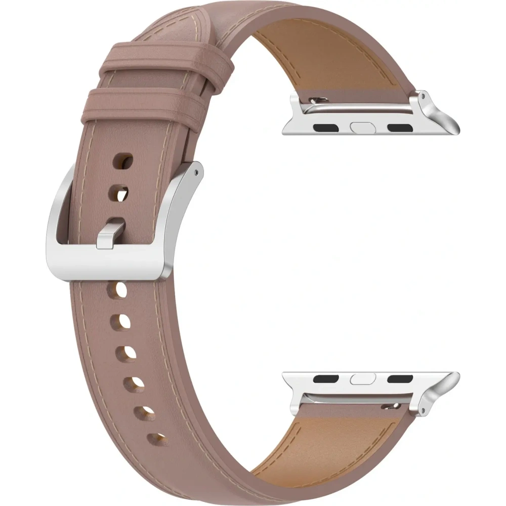 Hurtownia GSM - Skórzany pasek Bizon Strap Watch Casual do Apple Watch 38/40/41mm/S10 42mm różowy - BIZ6638 - {ean13} - Hurt