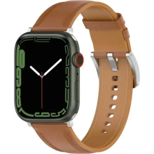 Hurtownia GSM - Kožený pásek Bizon Strap Watch Casual do Apple Watch 44/45/46/49mm světle hnědý - BIZ6640 - {ean13} - Hurt