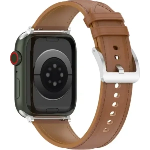 Hurtownia GSM - Kožený pásek Bizon Strap Watch Casual do Apple Watch 44/45/46/49mm světle hnědý - BIZ6640 - {ean13} - Hurt