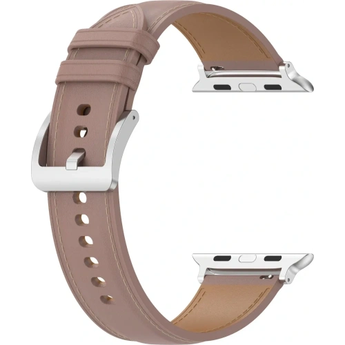 Skórzany pasek Bizon Strap Watch Casual do Apple Watch 44/45/46/49mm różowy