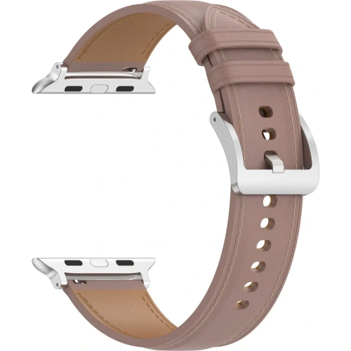 Skórzany pasek Bizon Strap Watch Casual do Apple Watch 44/45/46/49mm różowy