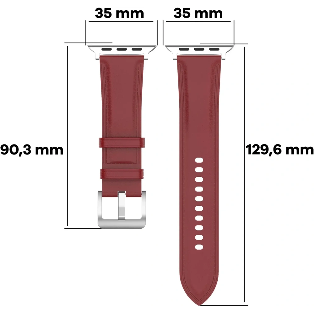 Hurtownia GSM - Bizon Strap Watch Casual Apple Watch 44/45/46/49mm roșu - BIZ6642 - {ean13} - Hurt