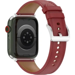Hurtownia GSM - Kožený pásek Bizon Strap Watch Casual do Apple Watch 44/45/46/49mm červený - BIZ6642 - {ean13} - Hurt