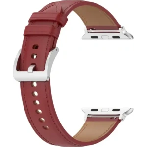 Hurtownia GSM - Kožený pásek Bizon Strap Watch Casual do Apple Watch 44/45/46/49mm červený - BIZ6642 - {ean13} - Hurt