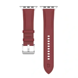 Hurtownia GSM - Kožený pásek Bizon Strap Watch Casual do Apple Watch 44/45/46/49mm červený - BIZ6642 - {ean13} - Hurt