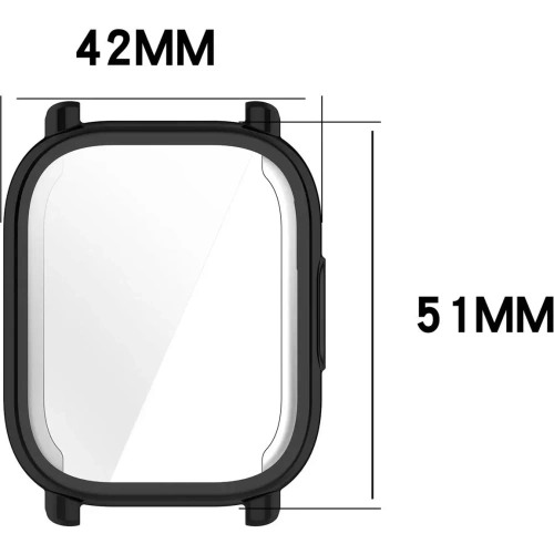 Etui z osłoną ekranu Bizon Case Watch Felipe do Xiaomi Redmi Watch 5 Lite czarne