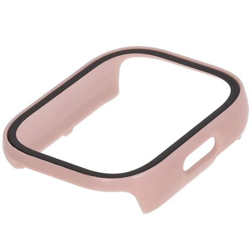 Etui ze szkłem do zegarka Bizon Case+Glass Watch do Xiaomi Redmi Watch 5 Lite różowe