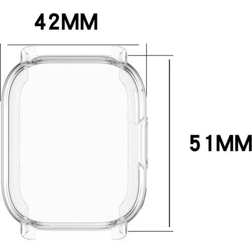 Etui z osłoną ekranu Bizon Case Watch Felipe do Xiaomi Redmi Watch 5 Lite przeźroczyste