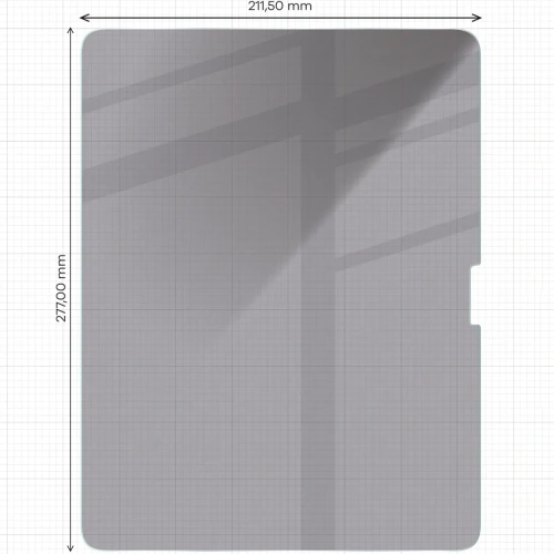 Prywatyzujące szkło hartowane Bizon Glass Tab Clear Shadow do iPad Air 13" M2 2024 [2 PACK]