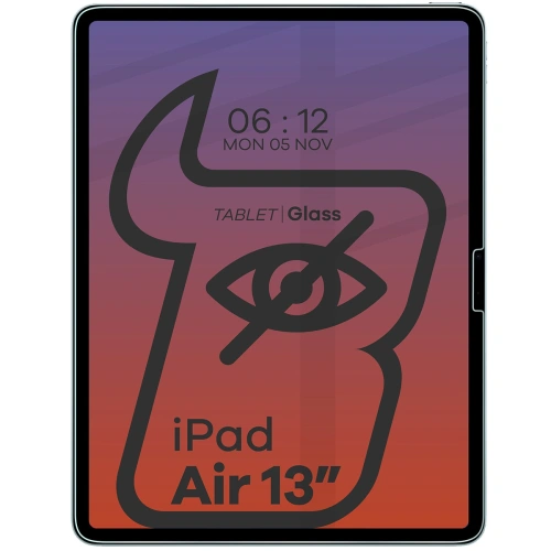 Prywatyzujące szkło hartowane Bizon Glass Tab Clear Shadow do iPad Air 13" M2 2024 [2 PACK]