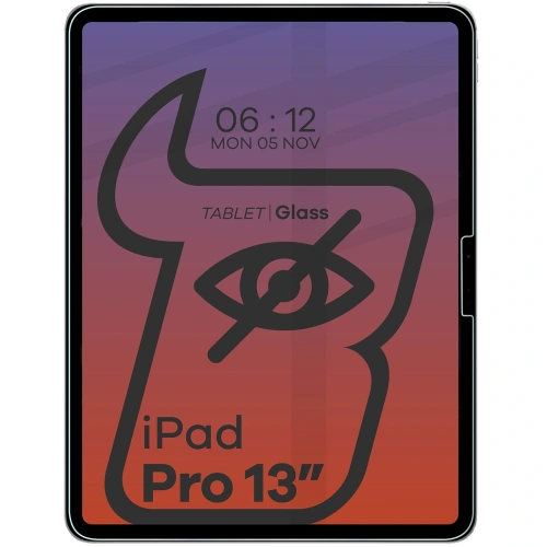 Prywatyzujące szkło hartowane Bizon Glass Tab Clear Shadow do iPad Pro 13 2024 [2 PACK]