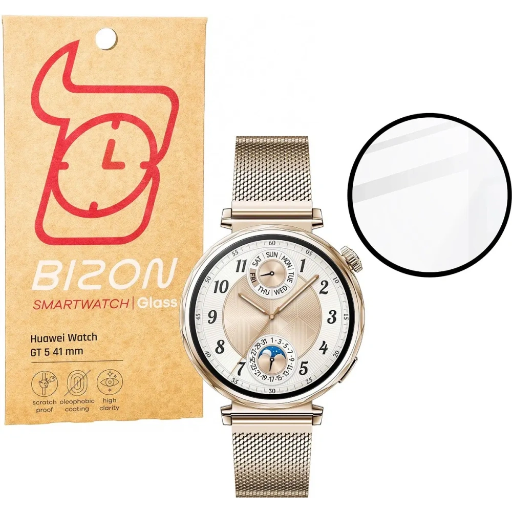 Hurtownia GSM - Bizon üvegóra Edge Hybrid Huawei Watch GT 5 41 mm fekete - BIZ6661 - {ean13} - Hurt