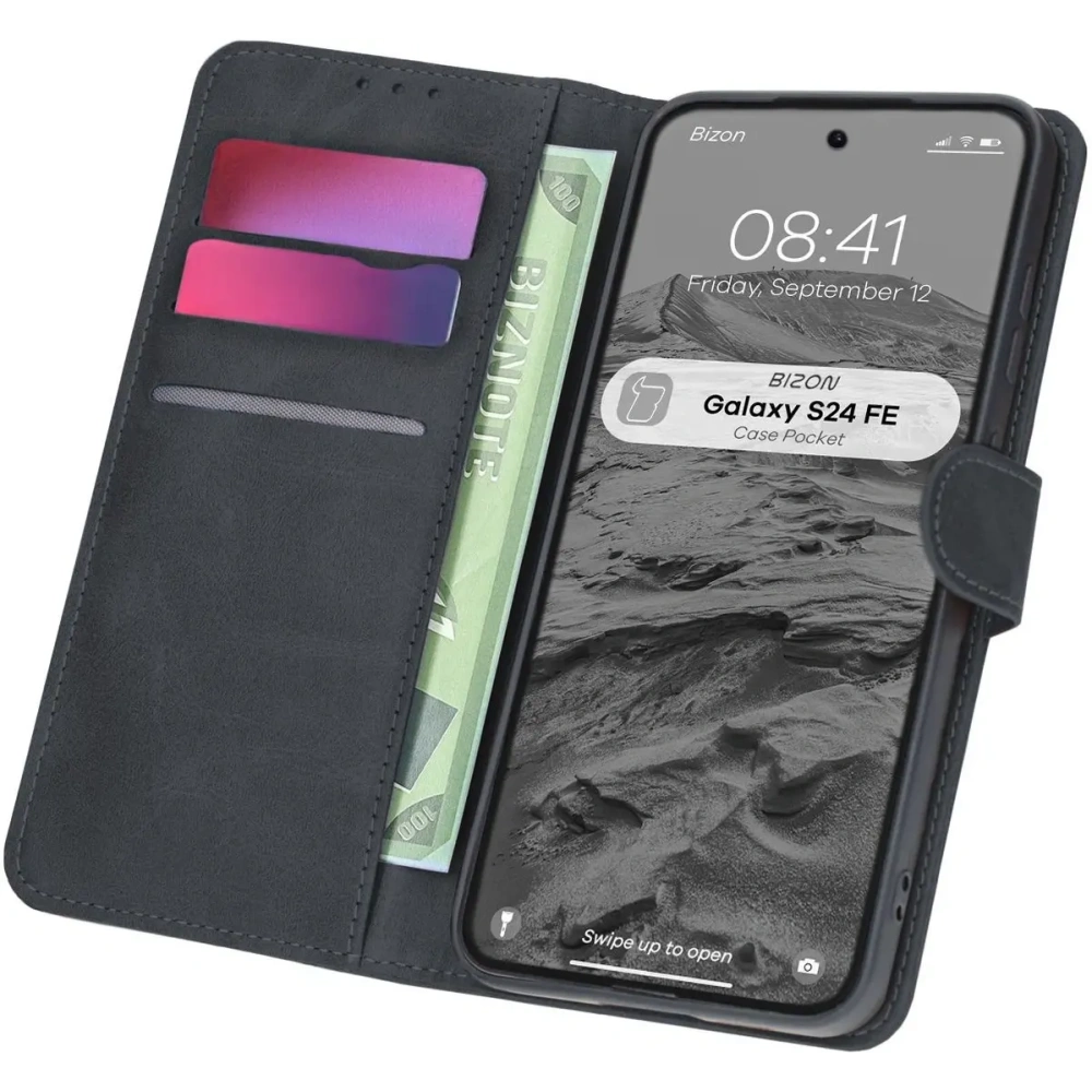 Hurtownia GSM - Bizon Case Pocket Samsung Galaxy S24 FE schwarz - BIZ6662 - {ean13} - Hurt