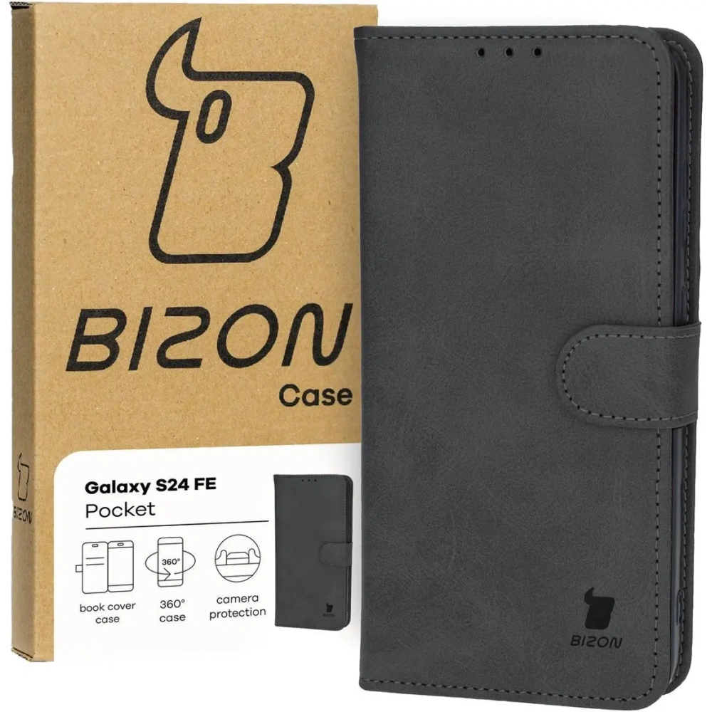 Hurtownia GSM - Bizon Case Pocket Samsung Galaxy S24 FE schwarz - BIZ6662 - {ean13} - Hurt