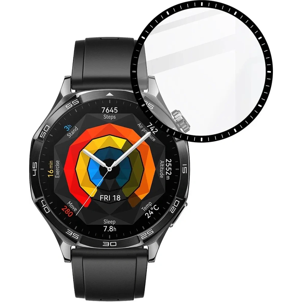 Hurtownia GSM - Bizon Glass Watch Edge Hybrid Huawei Watch GT 5 46 mm fekete - BIZ6664 - {ean13} - Hurt