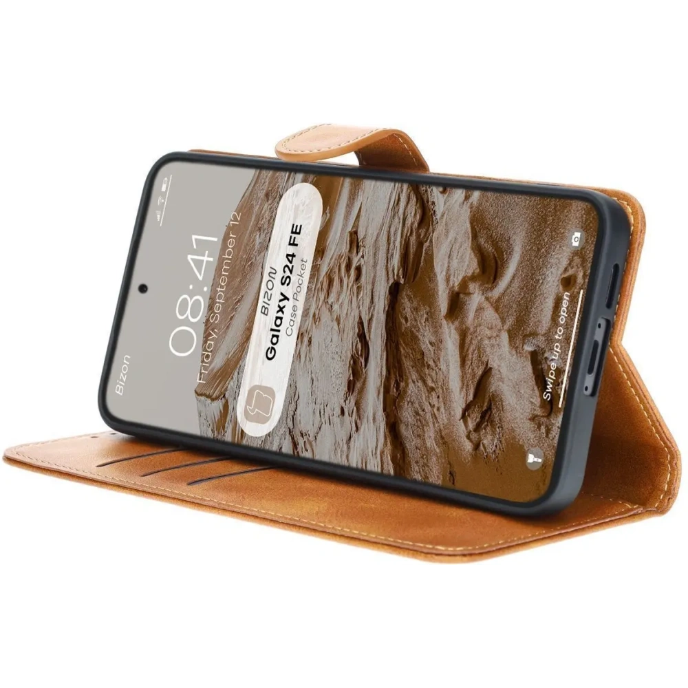 Hurtownia GSM - Bizon Case Pocket Samsung Galaxy S24 FE braun - BIZ6665 - {ean13} - Hurt