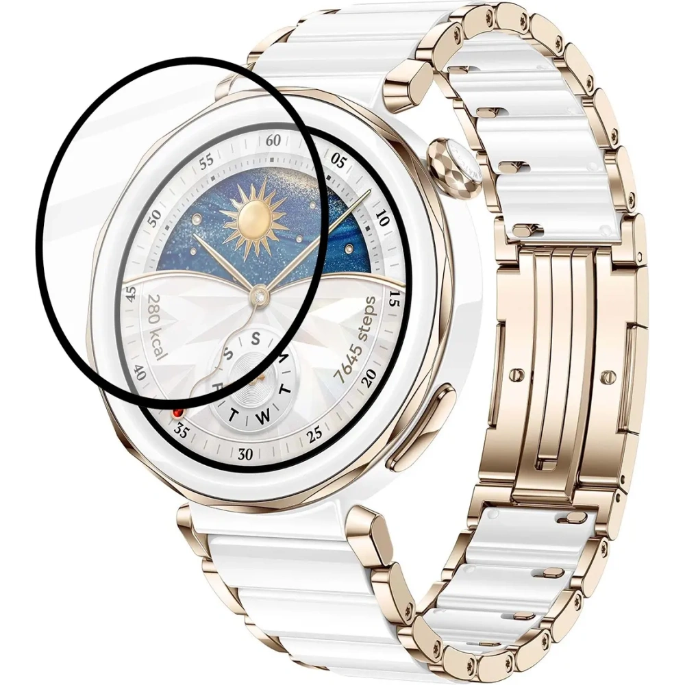 Hurtownia GSM - Bizon Glass Watch Edge Hybrid Huawei Watch GT 5 Pro 42 mm fekete - BIZ6667 - {ean13} - Hurt