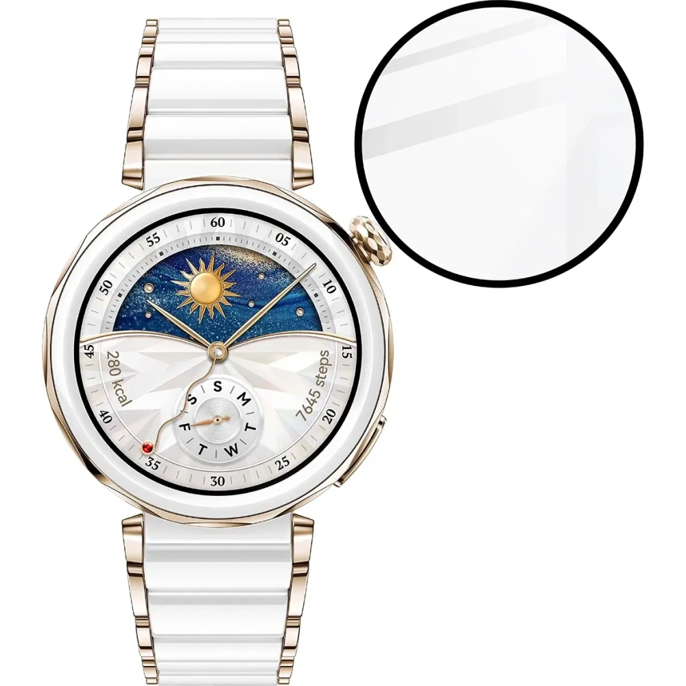 Hurtownia GSM - Bizon Glass Watch Edge Hybrid Huawei Watch GT 5 Pro 42 mm fekete - BIZ6667 - {ean13} - Hurt