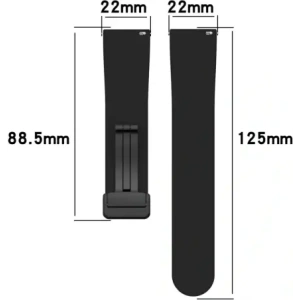 Hurtownia GSM - Ceas cu brățară din silicon Bizon, 22 mm, negru - BIZ6668 - {ean13} - Hurt