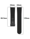 Hurtownia GSM - Silikonowy pasek Bizon Strap Watch Silicone 22 mm do smartwatcha czarny - BIZ6668 - {ean13} - Hurt