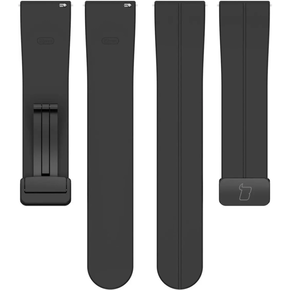 Hurtownia GSM - Silikonowy pasek Bizon Strap Watch Silicone 22 mm do smartwatcha czarny - BIZ6668 - {ean13} - Hurt