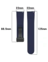 Hurtownia GSM - Silikonowy pasek Bizon Strap Watch Silicone 22 mm do smartwatcha granatowy - BIZ6670 - {ean13} - Hurt