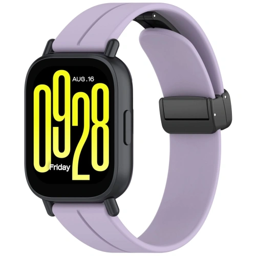 Silikonowy pasek Bizon Strap Watch Silicone 22 mm do smartwatcha lawendowy