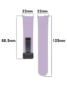Hurtownia GSM - Silikonowy pasek Bizon Strap Watch Silicone 22 mm do smartwatcha lawendowy - BIZ6671 - {ean13} - Hurt