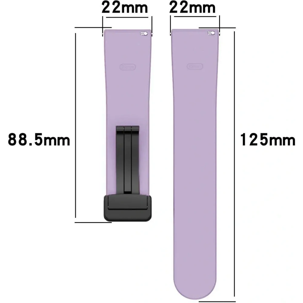 Hurtownia GSM - Silikonowy pasek Bizon Strap Watch Silicone 22 mm do smartwatcha lawendowy - BIZ6671 - {ean13} - Hurt