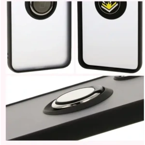 Hurtownia GSM - Etui z uchwytem na palec Bizon Case Hybrid Ring do Samsung Galaxy A16 4G/5G przydymione z czarną ramką - BIZ6674 - {ean13} - Hurt