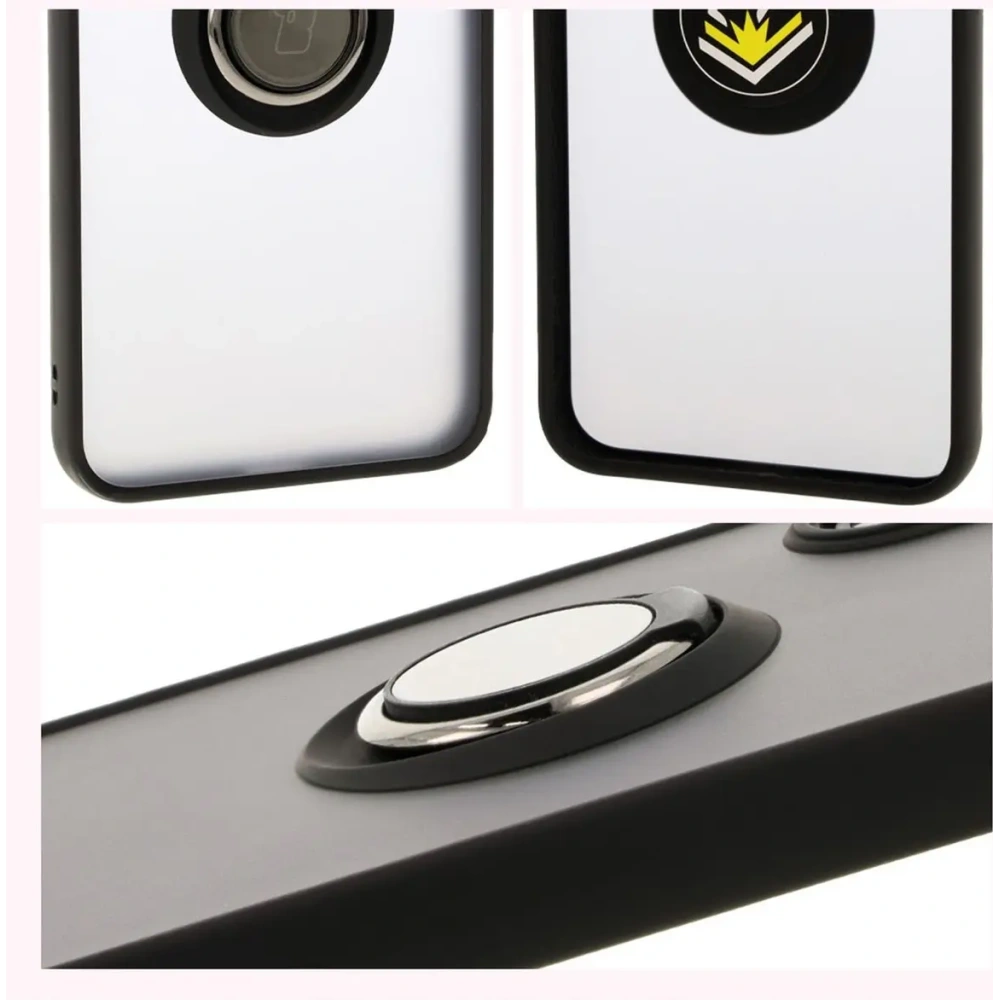 Wholesale Bizon Case Hybrid Ring Samsung Galaxy A16 4G/5G smoky with a black frame - BIZ6674 - {ean13} - Hurt