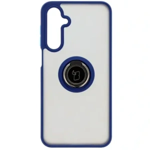 Wholesale Bizon Case Hybrid Ring Samsung Galaxy A16 4G/5G smoky with a navy blue frame - BIZ6675 - {ean13} - Hurt