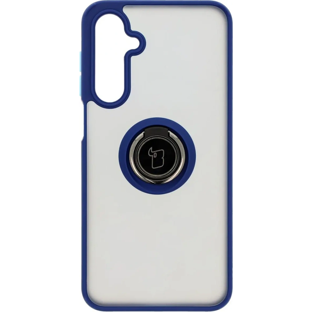 Wholesale Bizon Case Hybrid Ring Samsung Galaxy A16 4G/5G smoky with a navy blue frame - BIZ6675 - {ean13} - Hurt